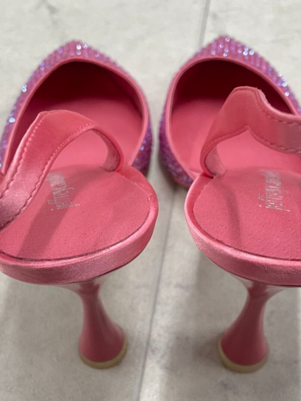 Jeffrey Campbell Zivote Slingback Women's Pump In Pink Combo - Picture 5 of 7